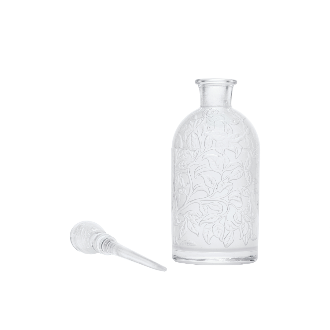 Oval leaves bottle