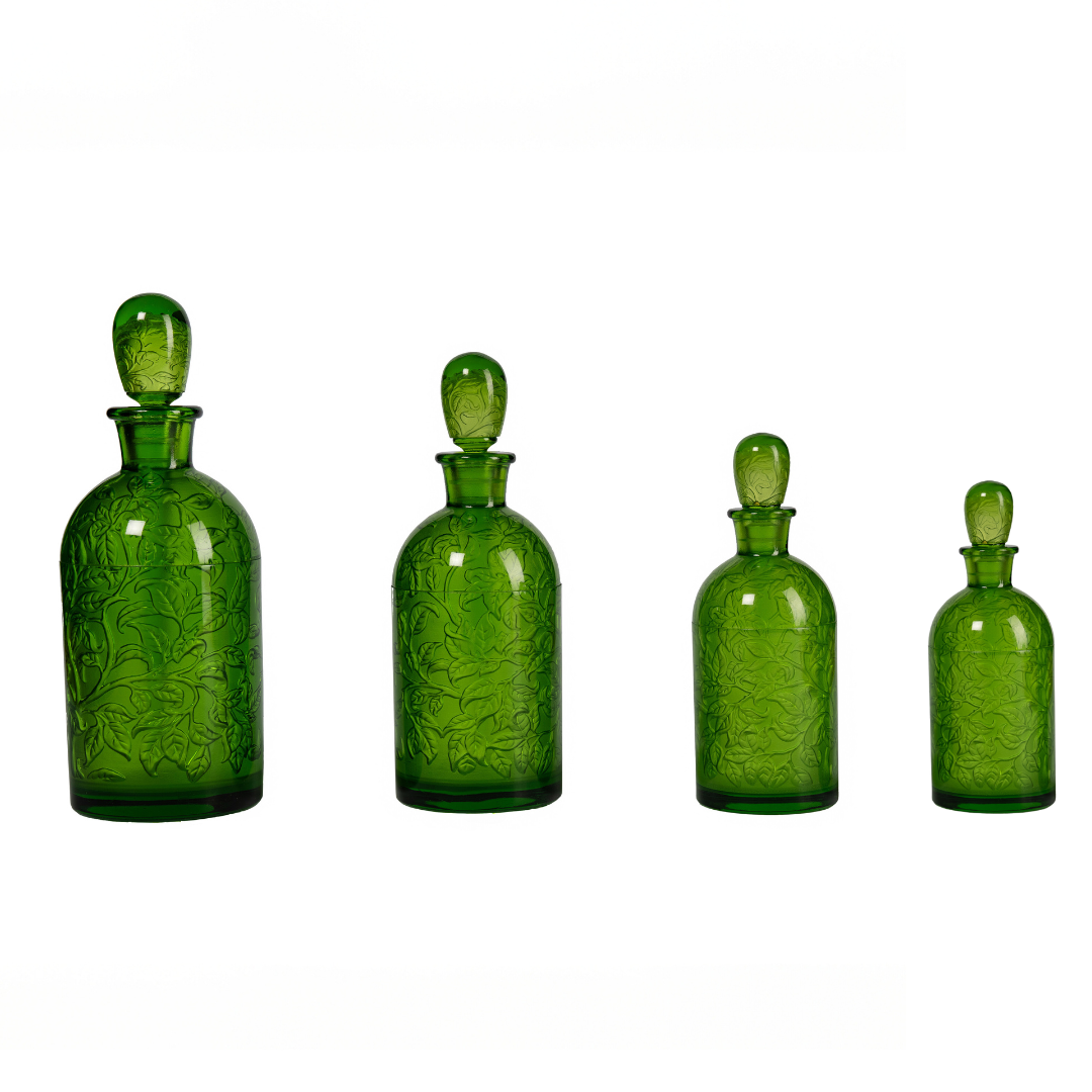 Oval leaves bottle