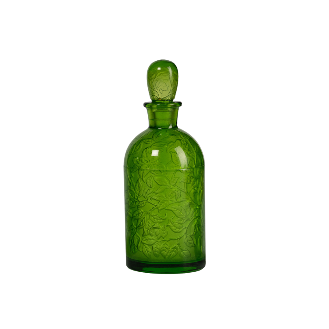 Oval leaves bottle