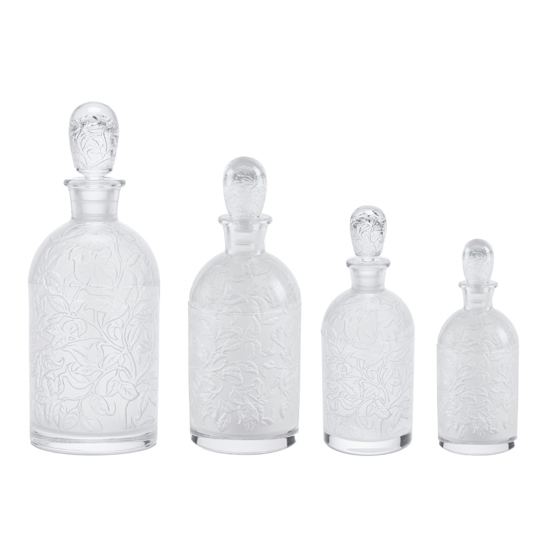 Oval leaves bottle